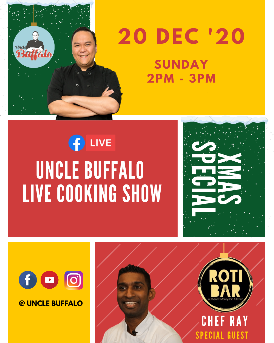 Uncle Buffalo Cooking Show - Christmas Edition with Chef Ray