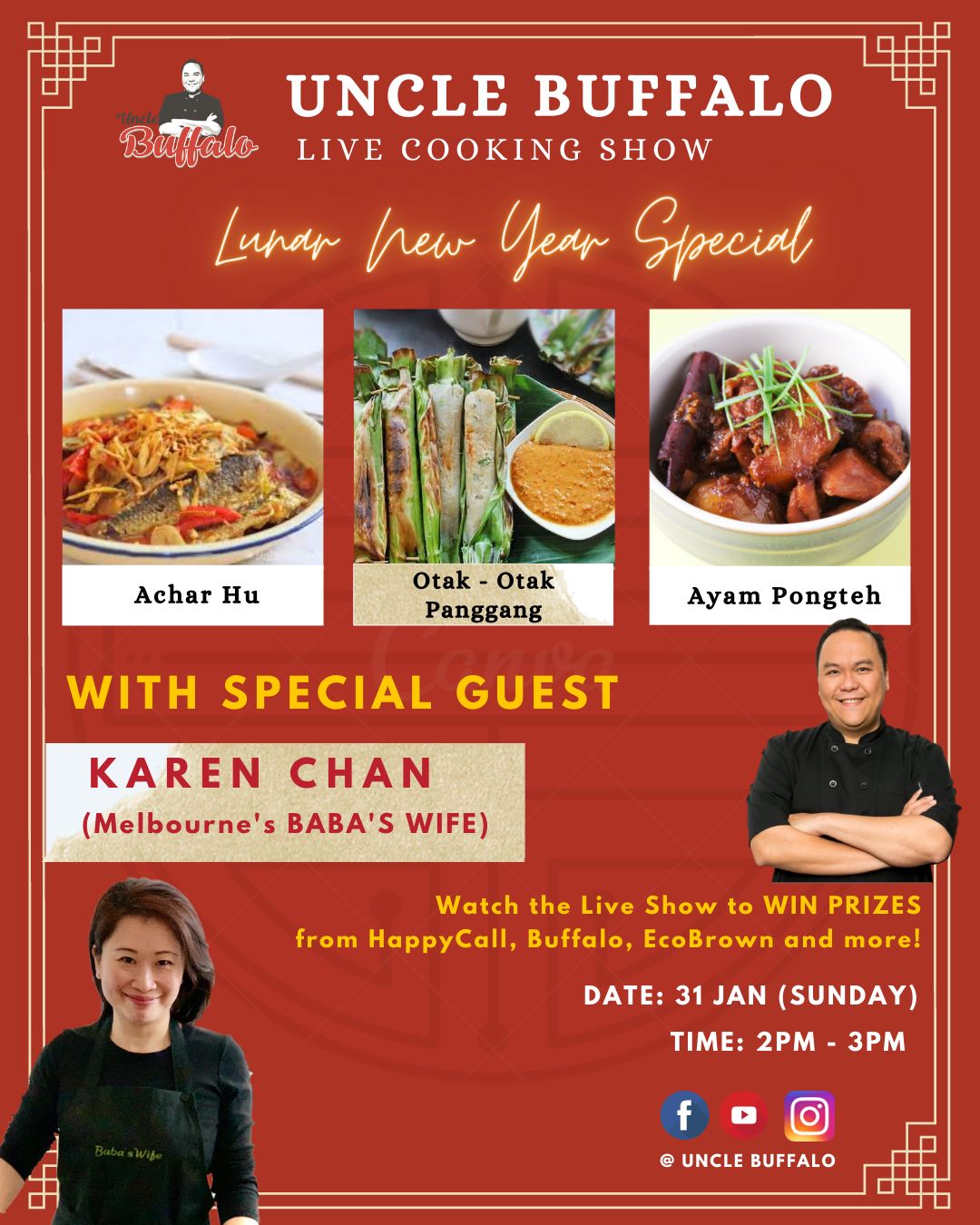 Uncle Buffalo Cooking Show - Lunar New Year edition with Karen Chan