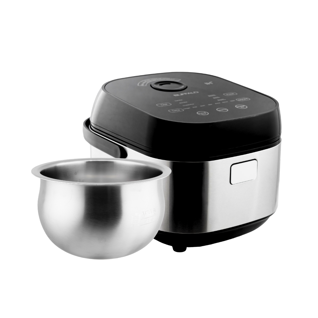 Buffalo NEW IH Stainless Steel Inner Pot Smart Rice Cooker with Boilst