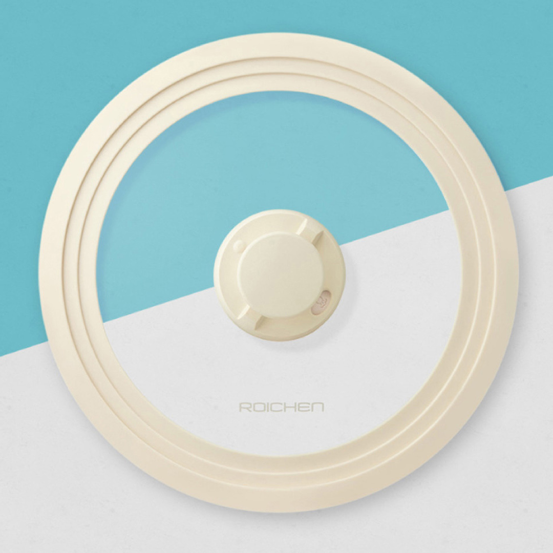 ROICHEN Non-toxic Heat-resistant Silicone Lid (For 24cm and 28cm Cookware) Made in Korea