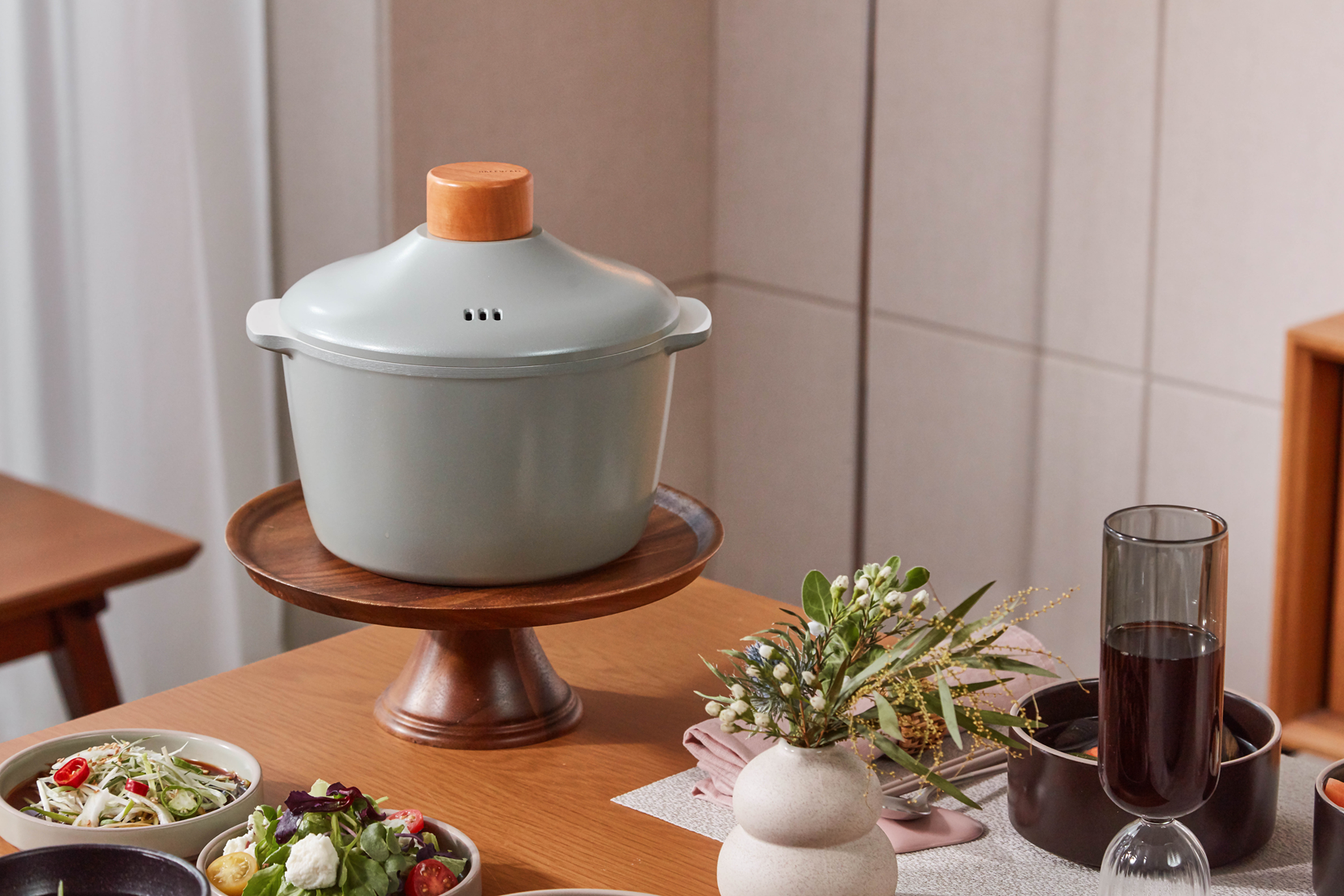 Happycall ZIUM IH Ceramic Non-stick Stock Pot Green 20cm