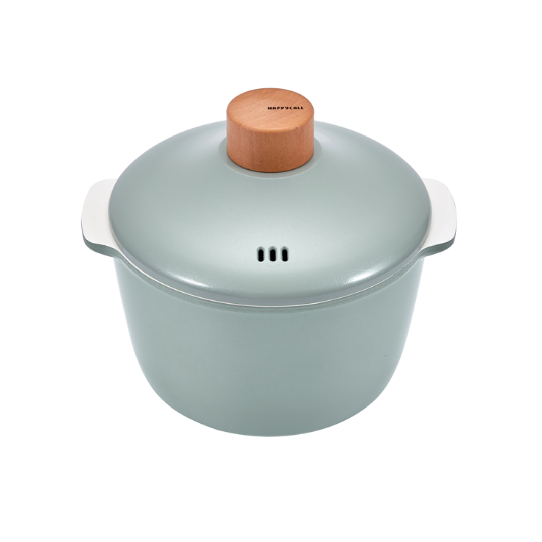 Happycall ZIUM IH Ceramic Non-stick Stock Pot Green 20cm