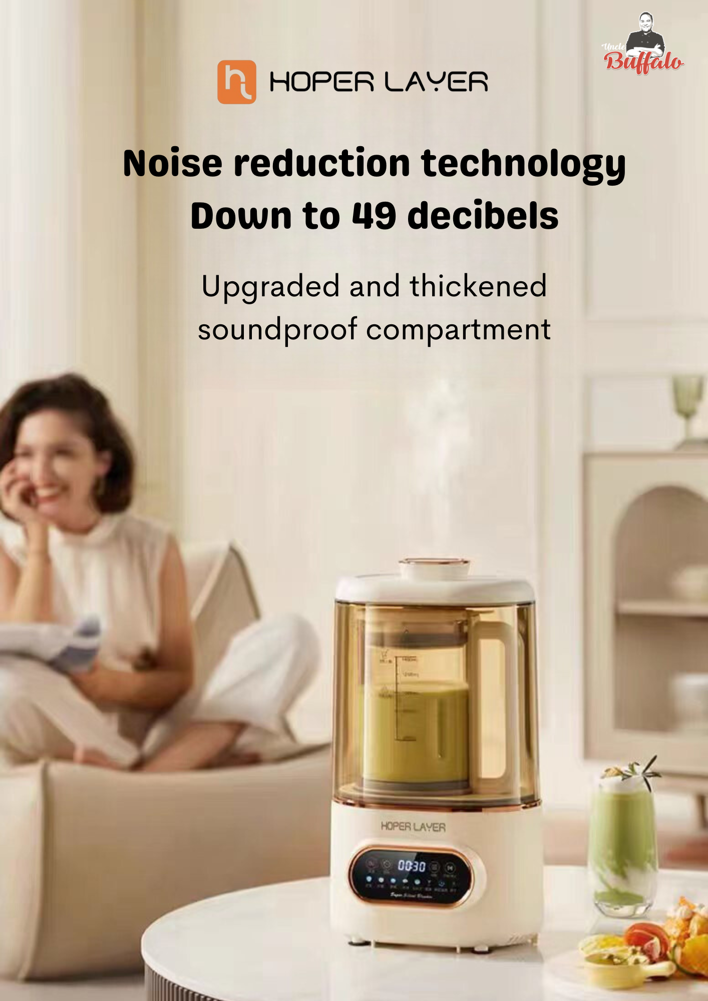 Hoper Layer Soymilk Maker Power Blender Food Processer