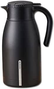 Joyoung Stainless Steel Thermos Flask Insulated Vacuum Jug 1.9L Black