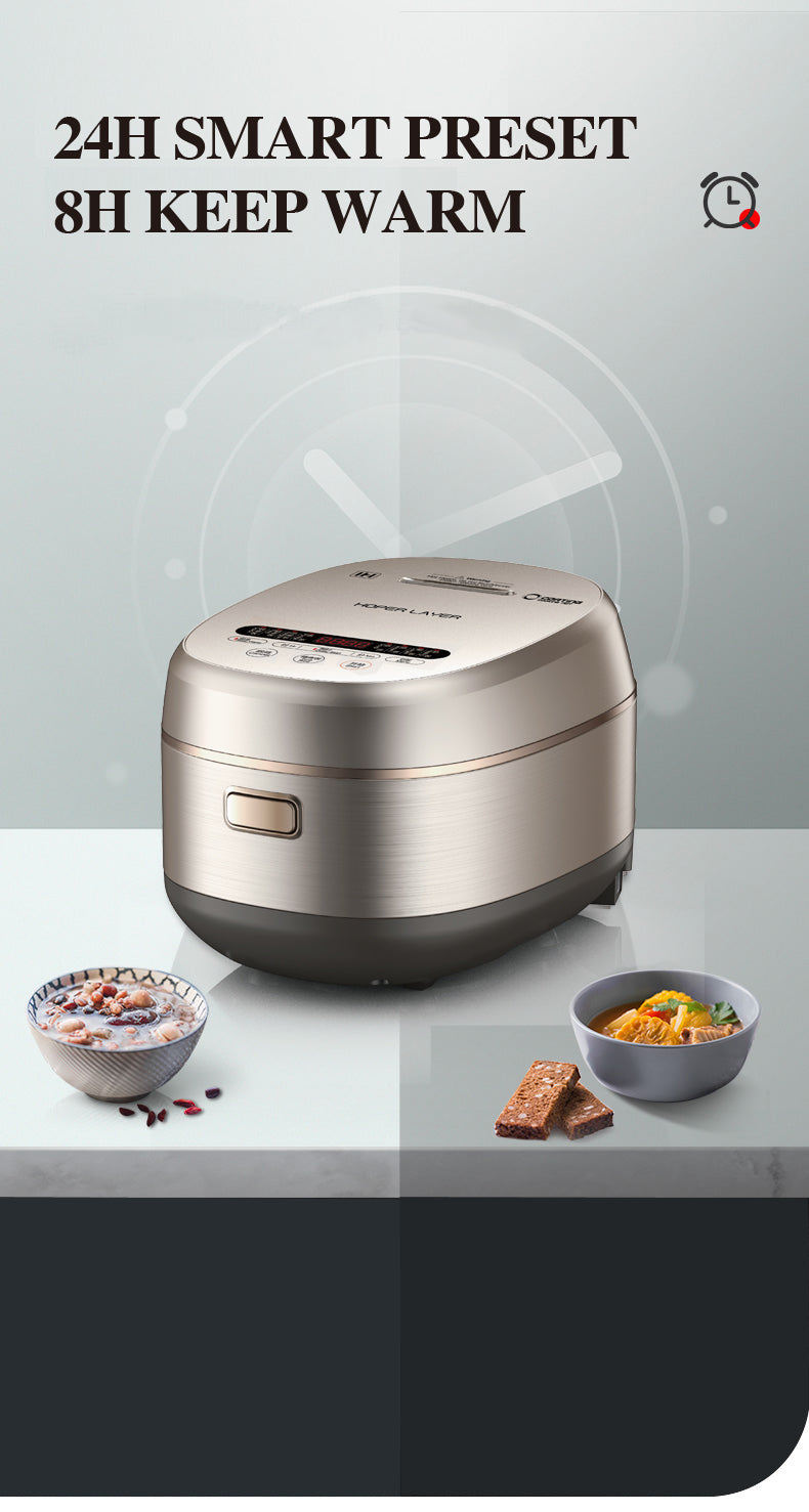 Hoper Layer IH Stainless Steel Rice Cooker 4L (8 Cups)