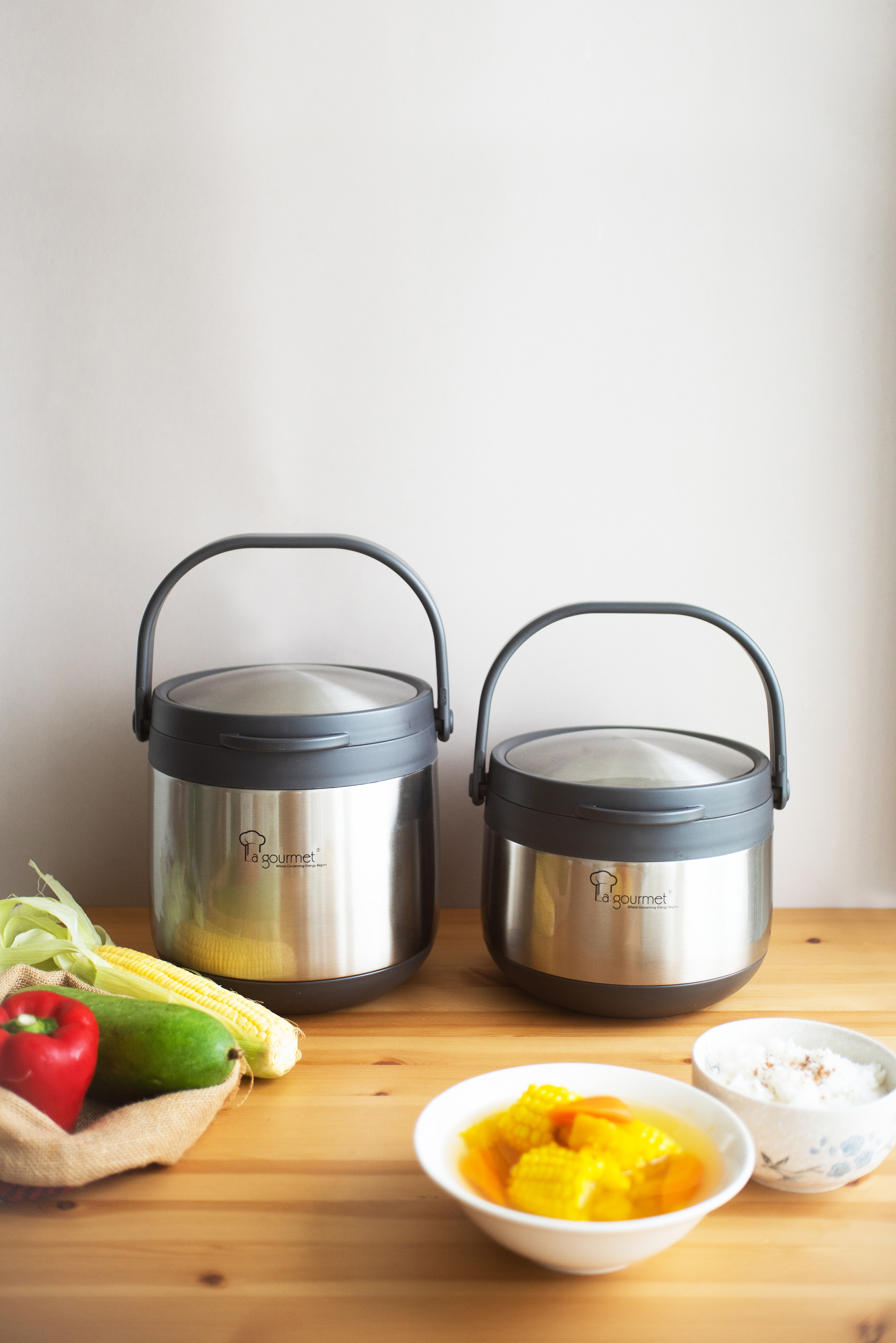 La Gourmet Vacuum Insulated Stainless Steel Chemical Free "Sakura Plus" Thermal Cooker 4.5L