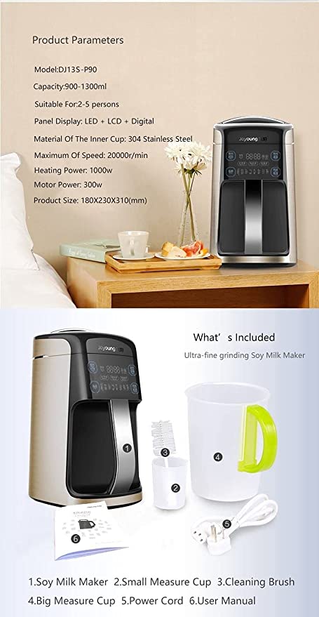 Joyoung Soy Milk Maker Superfine Grinding Automatic Touch Screen