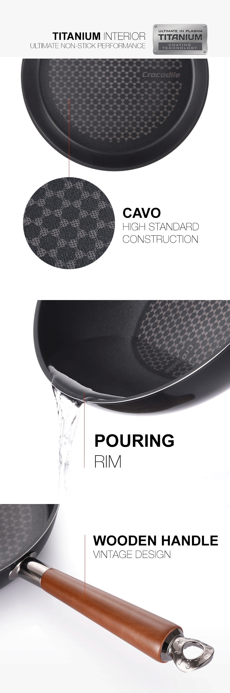 Happycall Crocodile IH Graphene Pot - 24 cm