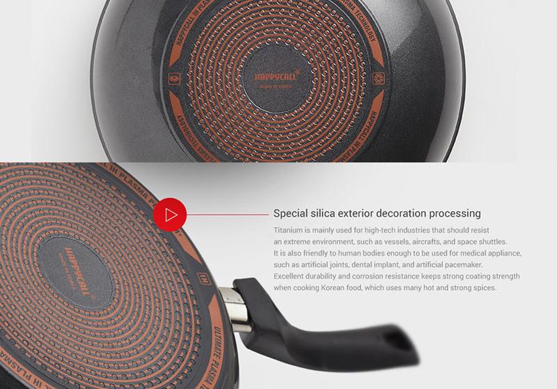 Happycall Plasma IH Titanium Wok - 30cm