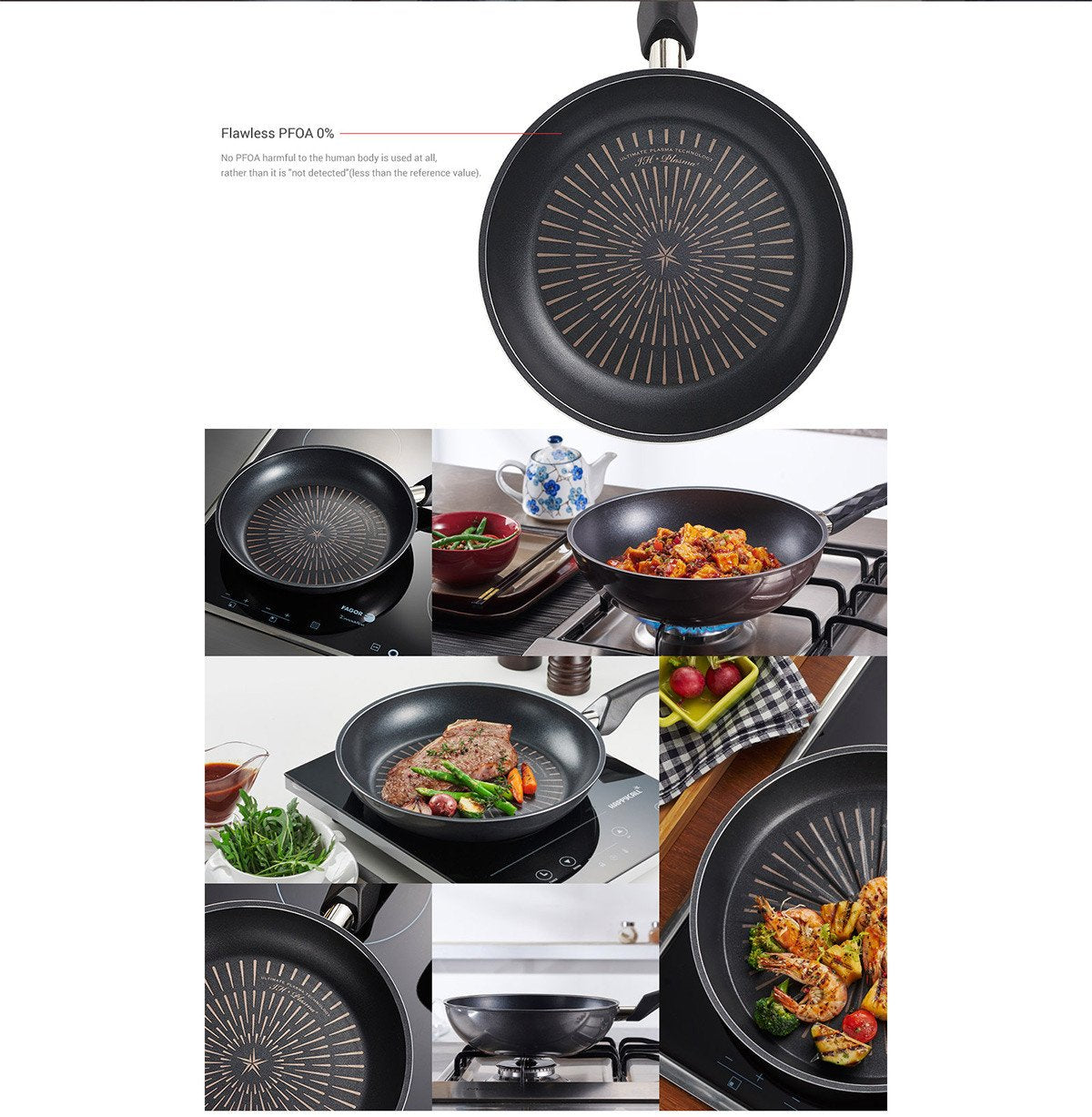 Happycall Plasma IH Titanium Wok - 24cm