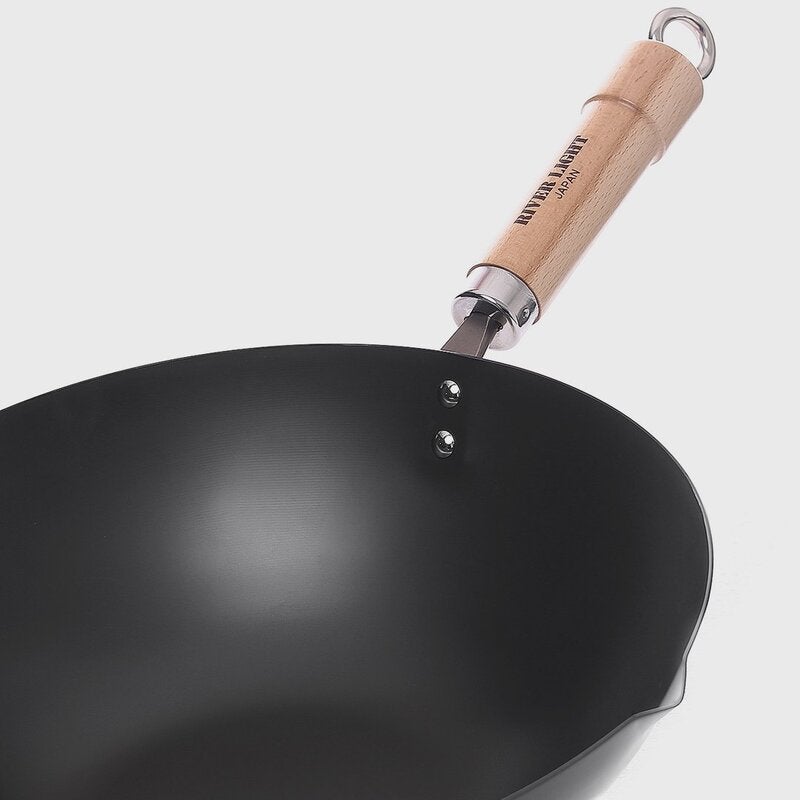 River Light Kiwame Premium Japan Iron Peking Wok 33cm