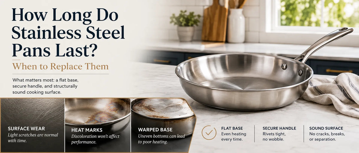 How Long Do Stainless Steel Pans Last? When to Replace