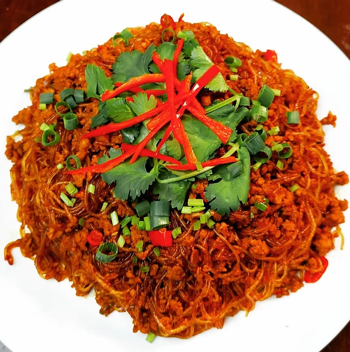 Stir Fried Glass Noodle with Minced Pork 蚂蚁上树