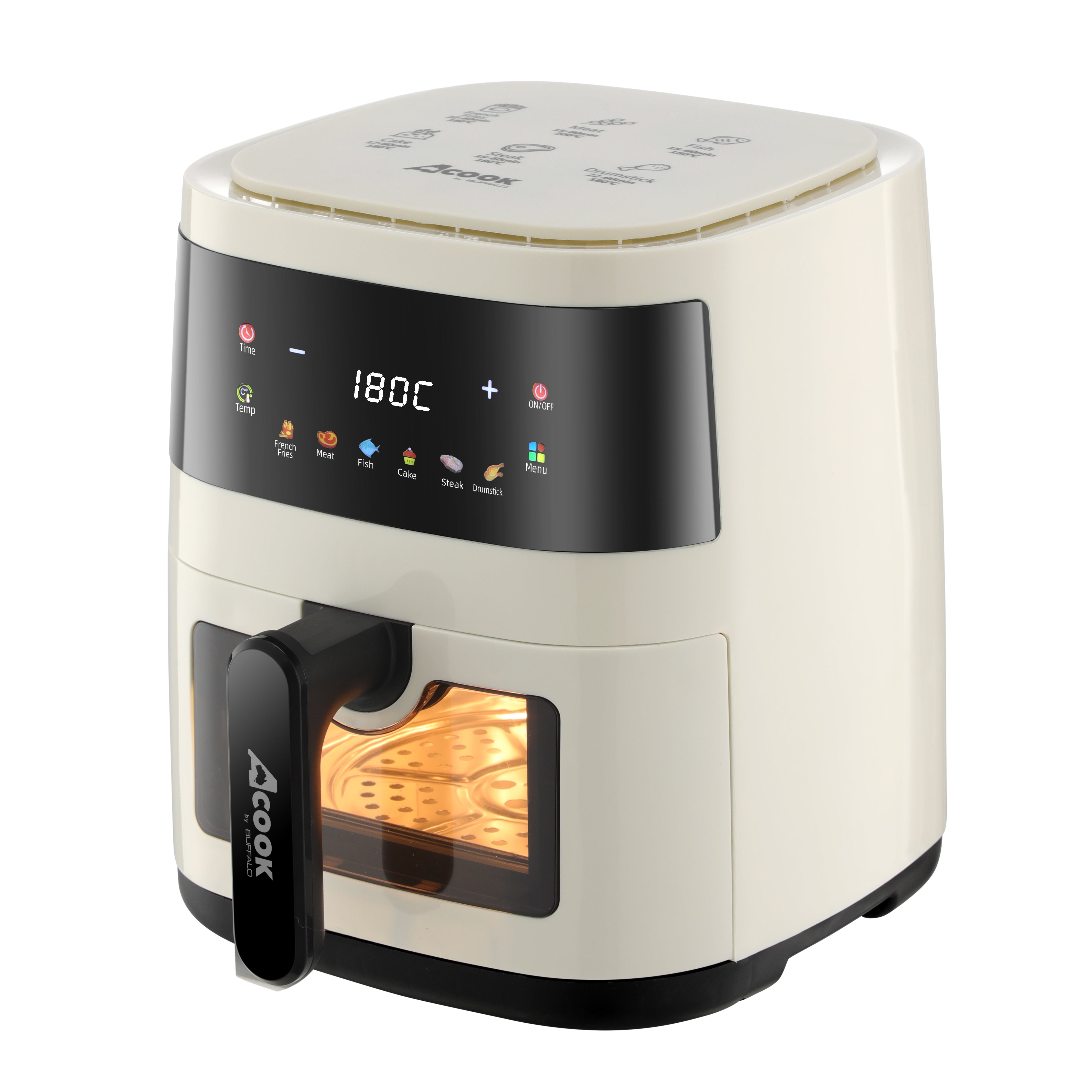 ACook by Buffalo PureSteel Chemical-Free Stainless Steel Air Fryer