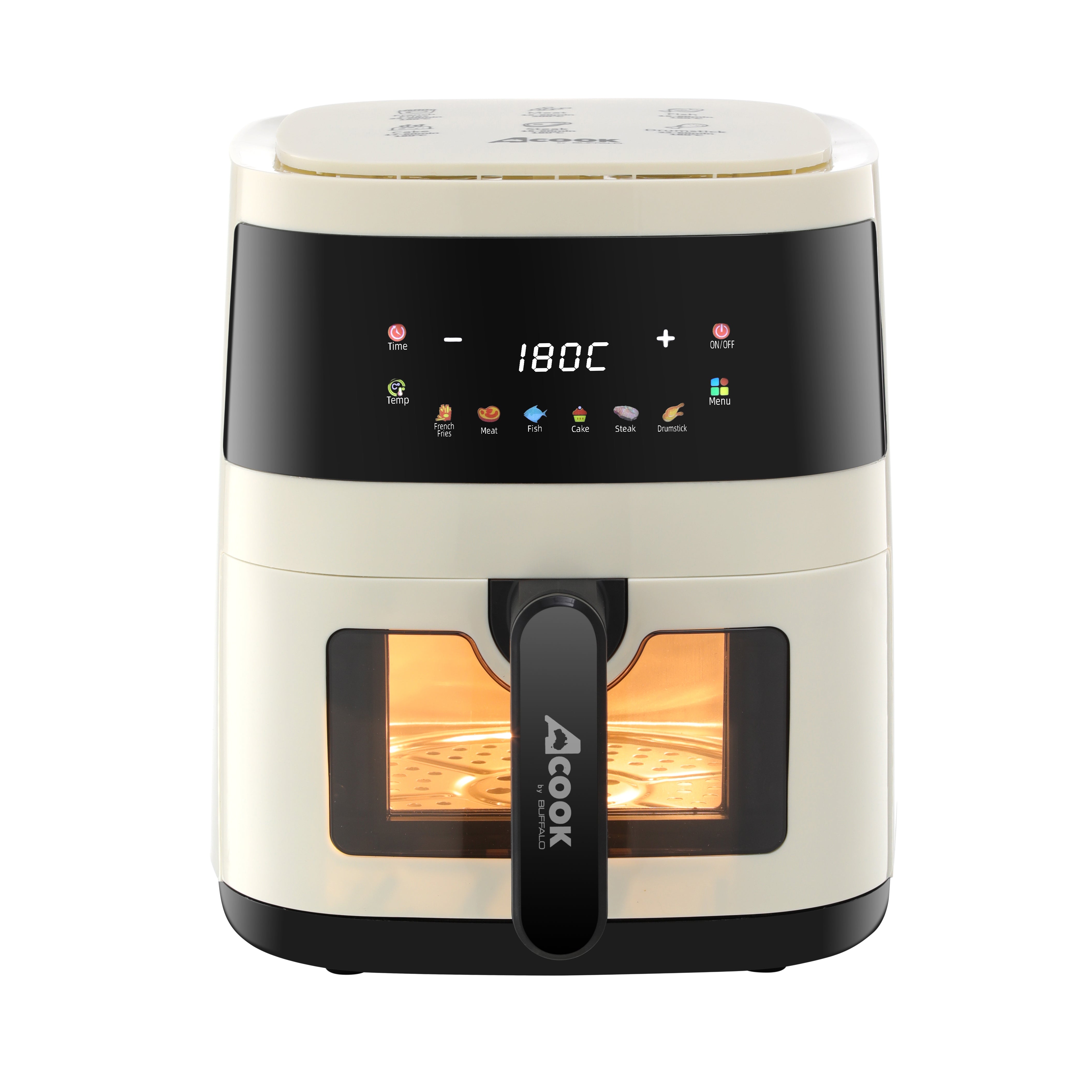 ACook by Buffalo PureSteel Chemical-Free Stainless Steel Air Fryer