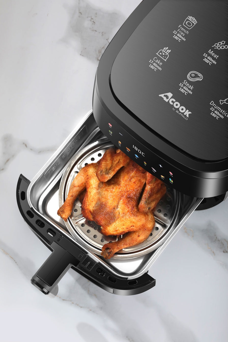 ACook by Buffalo PureSteel Chemical-Free Stainless Steel Air Fryer