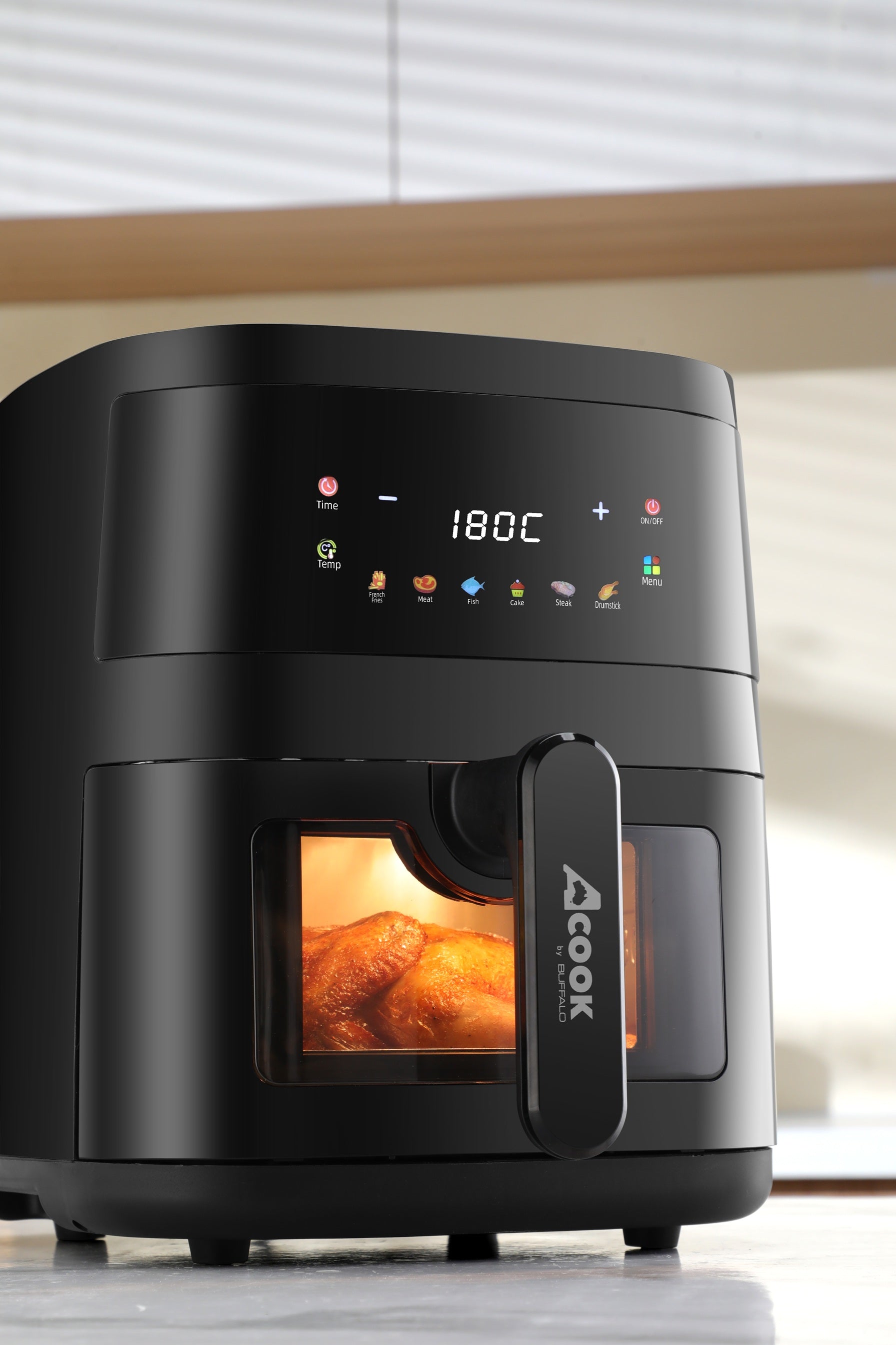 ACook by Buffalo PureSteel Chemical-Free Stainless Steel Air Fryer