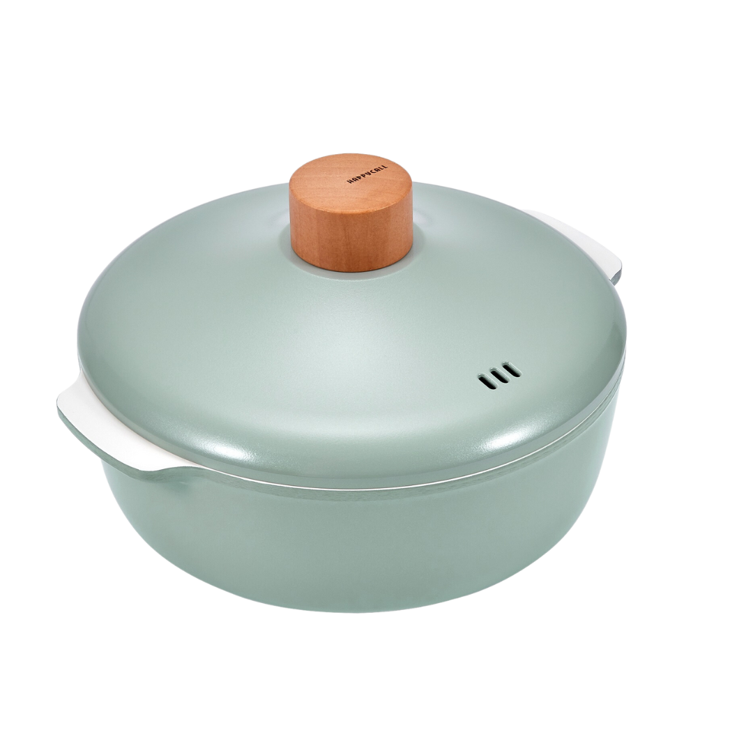Happycall ZIUM IH Ceramic Casserole Pot Green 24cm