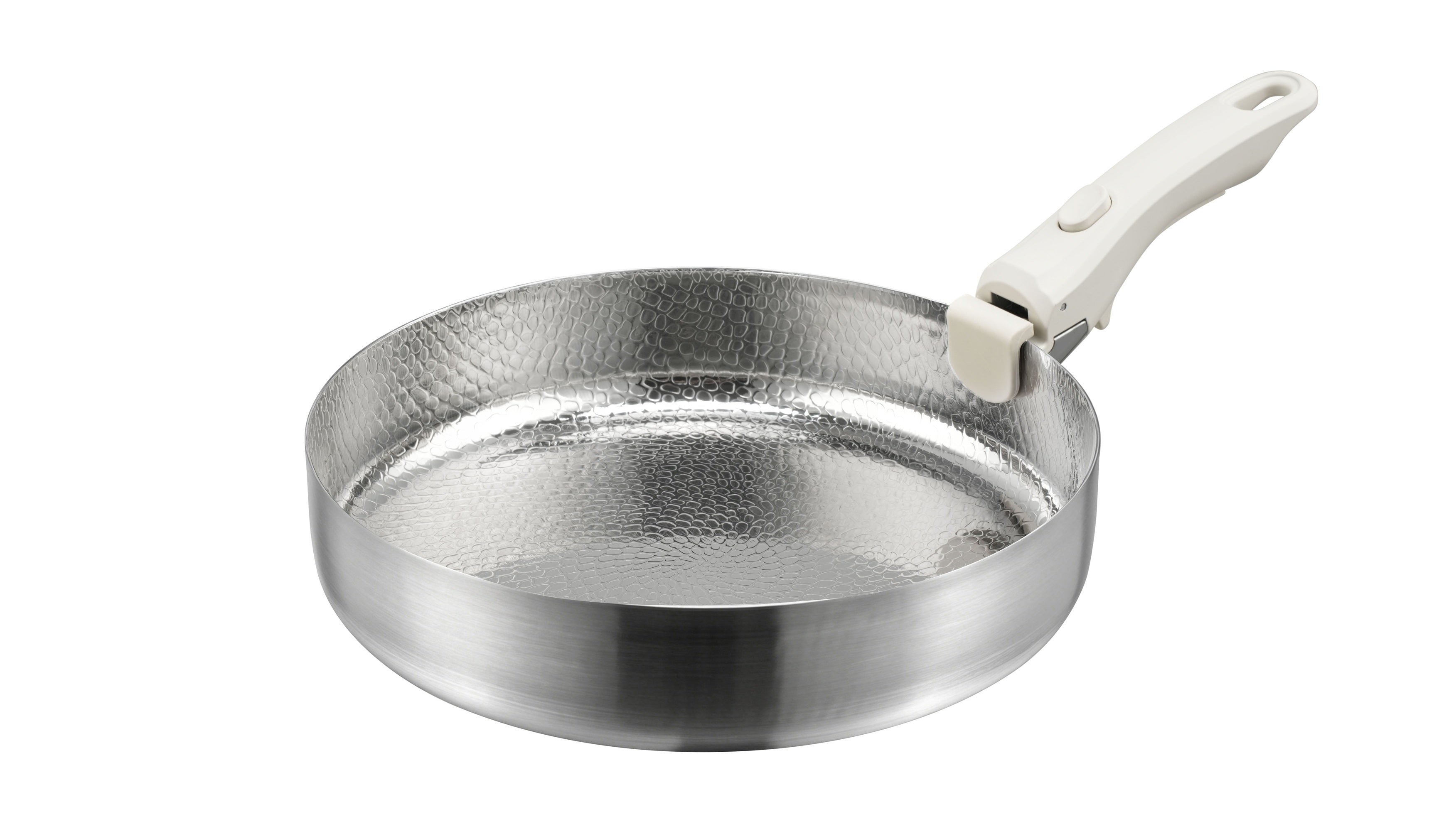 ACook Titanium Frying Pan | Multi-Ply Stainless Steel | 4-Piece Detachable Handle Set