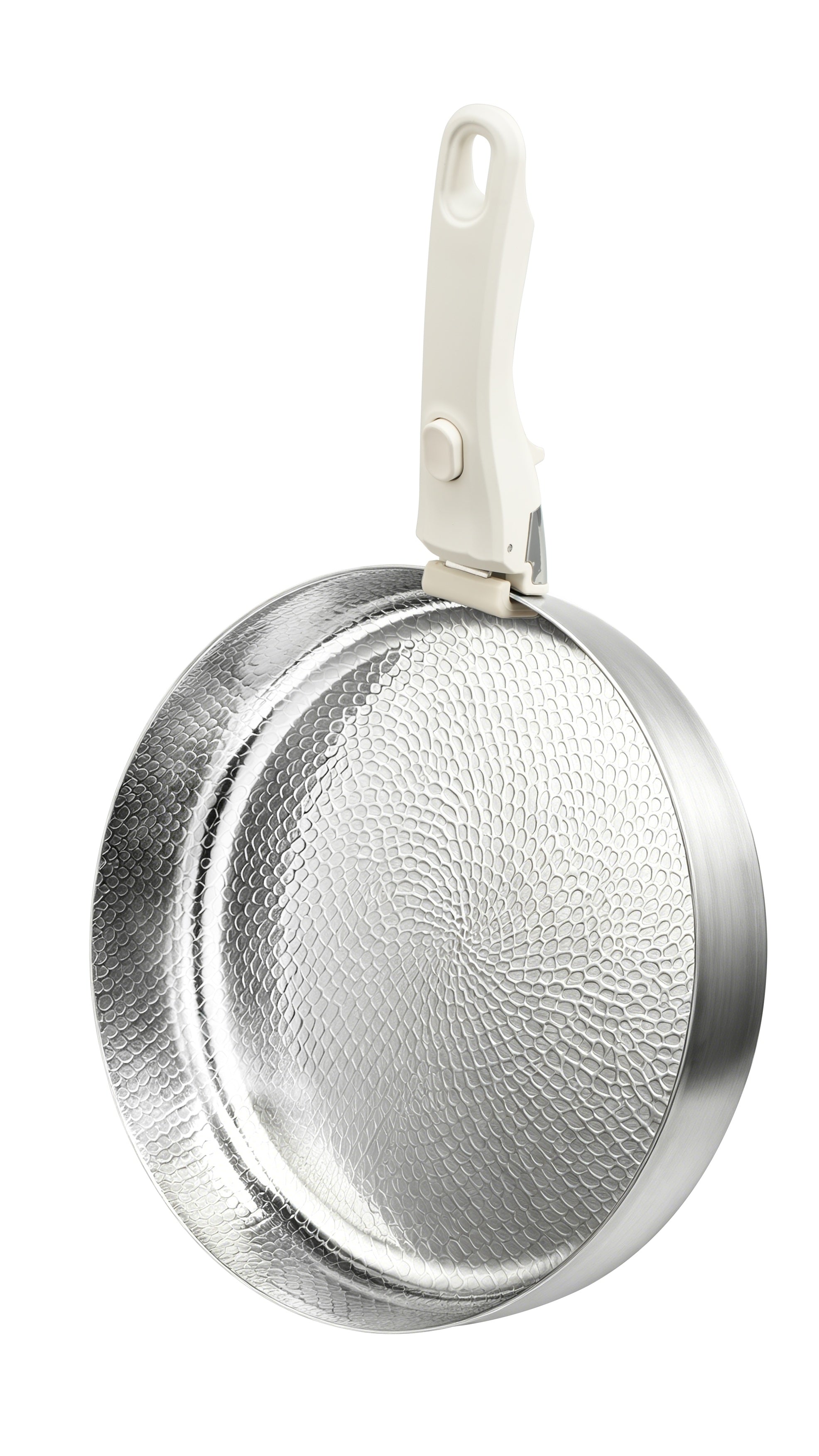 ACook Titanium Frying Pan | Multi-Ply Stainless Steel | 4-Piece Detachable Handle Set