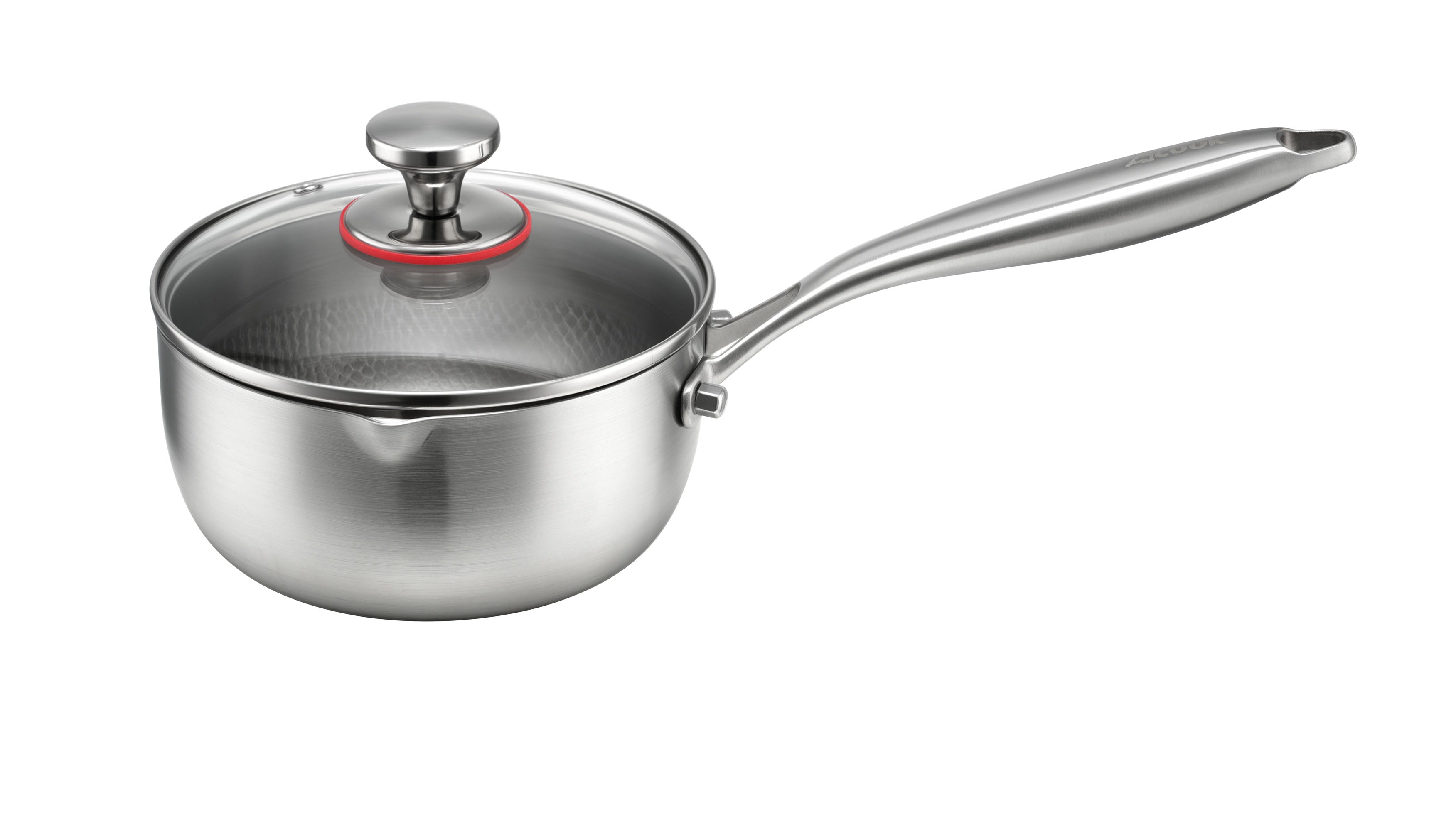 ACook Titanium Saucepan | Multi-Ply Stainless Steel | Uncoated & Easy Wash Saucepan