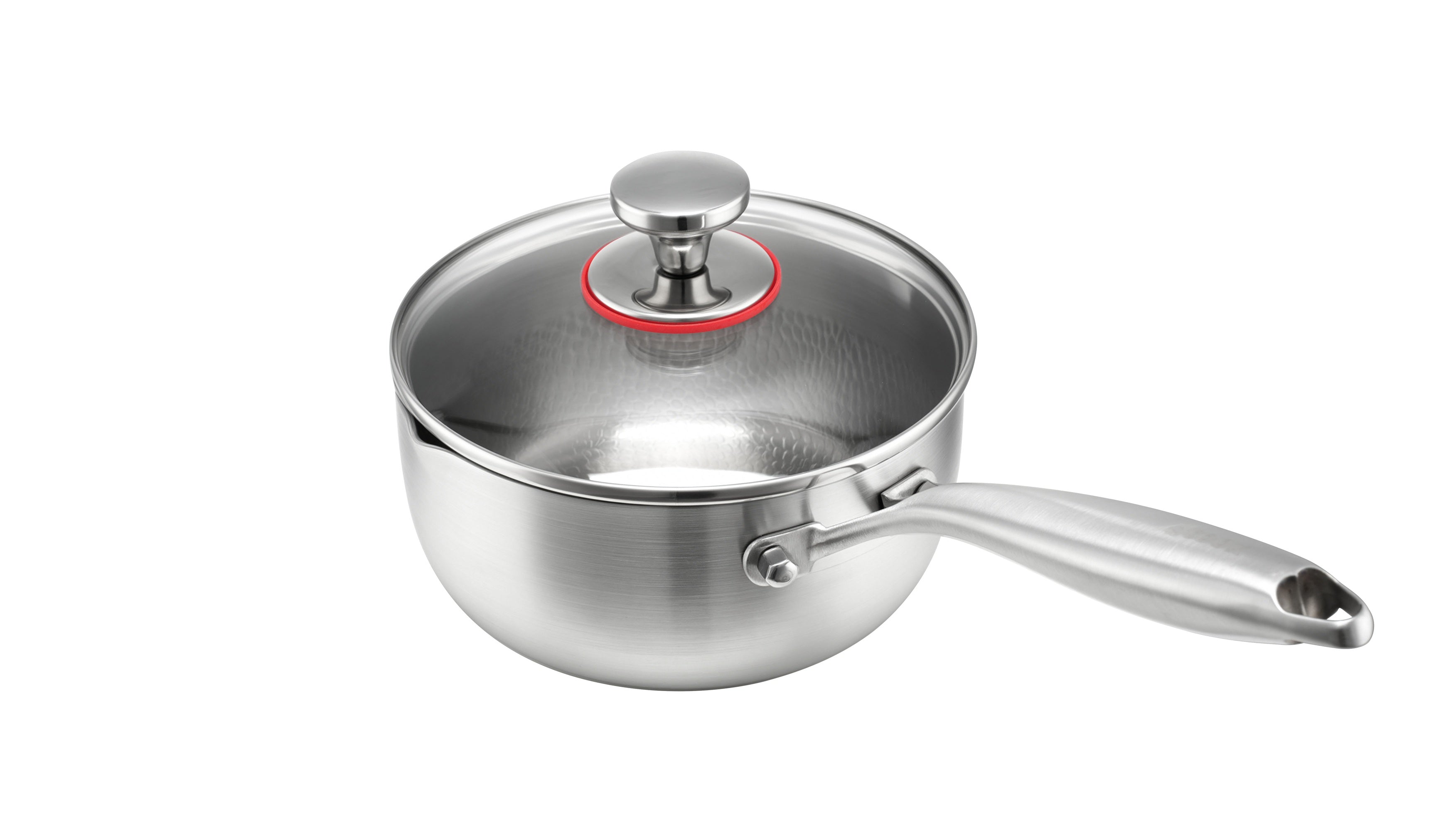 ACook Titanium Saucepan | Multi-Ply Stainless Steel | Uncoated & Easy Wash Saucepan