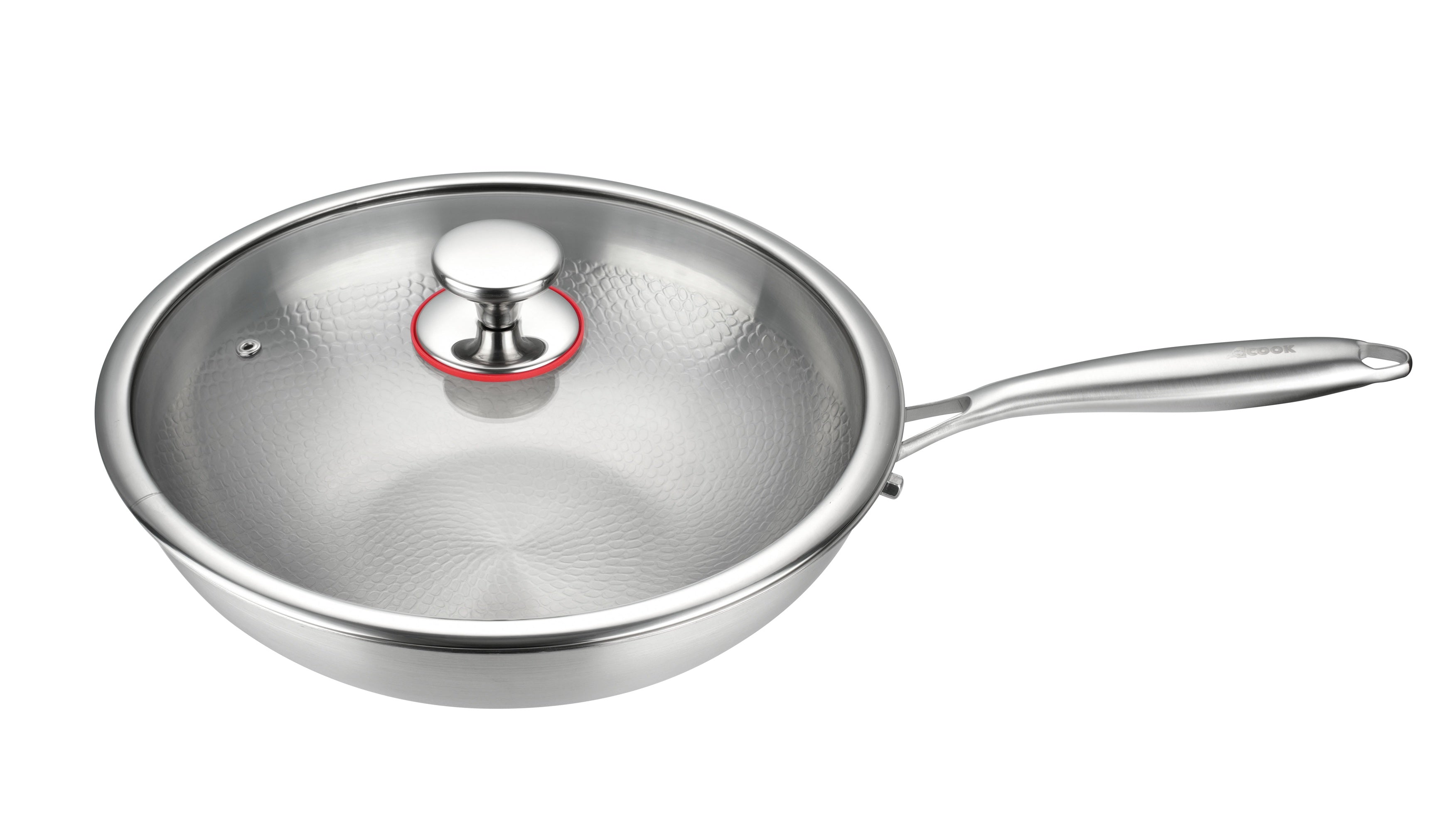 ACook Titanium Wok | Multi-Ply Stainless Steel | Uncoated & Easy Wash Wok