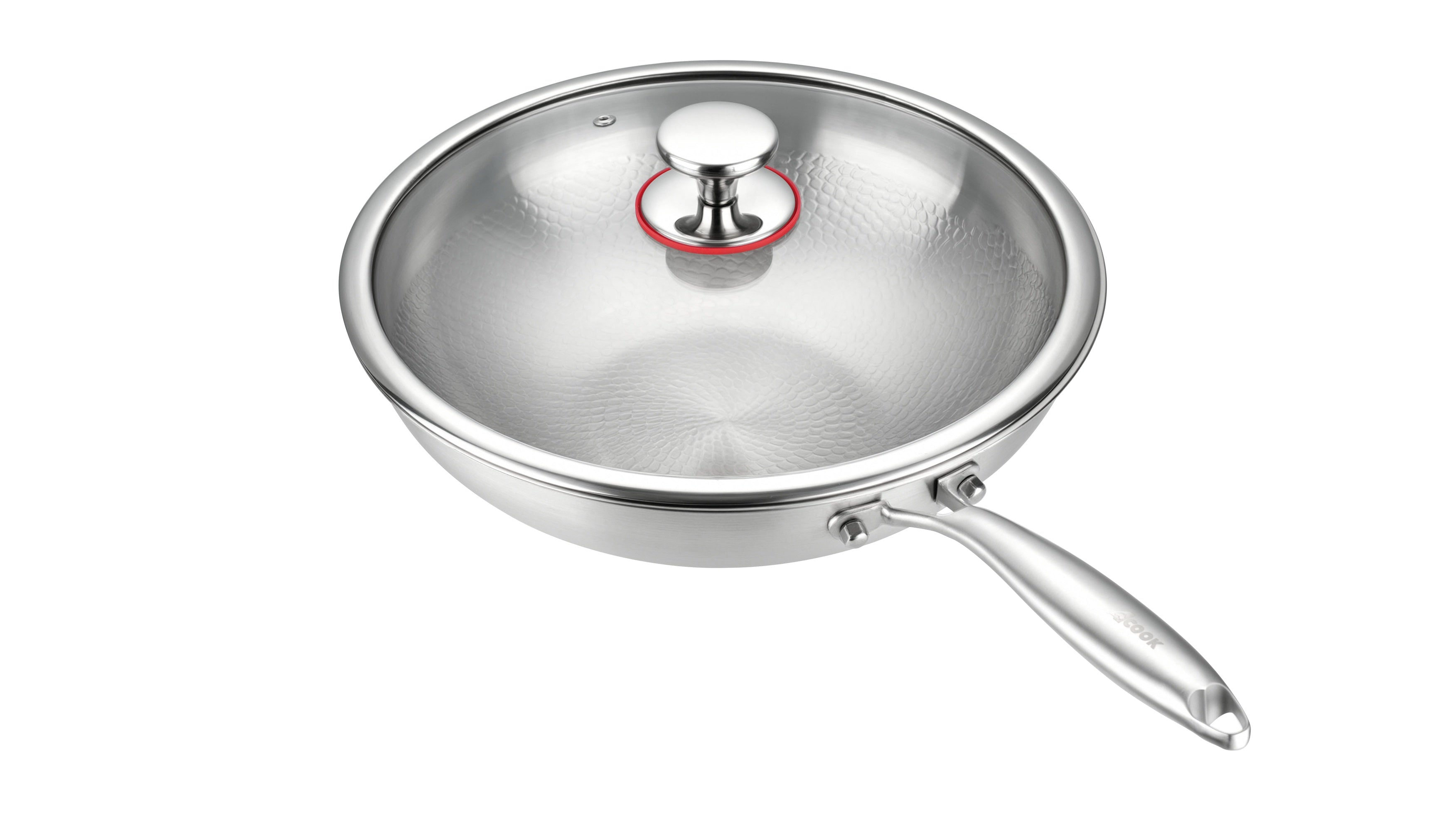 ACook Titanium Wok | Multi-Ply Stainless Steel | Uncoated & Easy Wash Wok