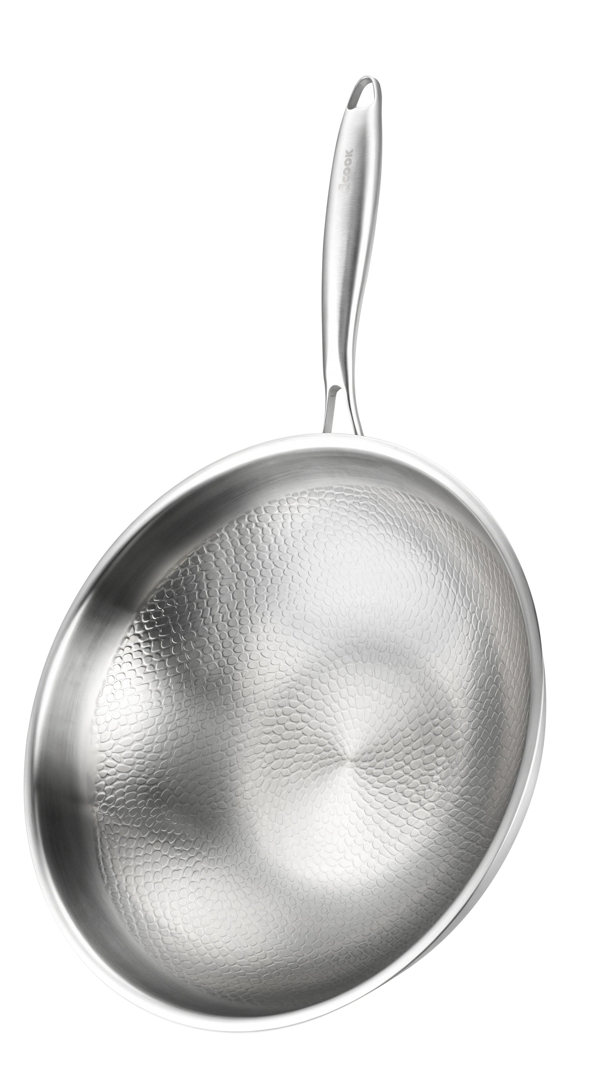 ACook Titanium Wok | Multi-Ply Stainless Steel | Uncoated & Easy Wash Wok