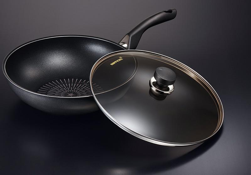 Happycall Plasma IH Titanium Frypan & Wok Set - 30cm