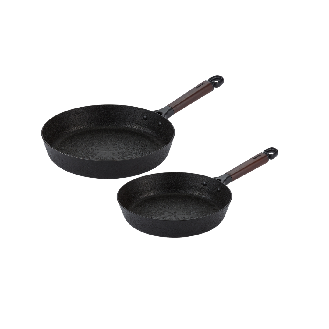 Happycall Noire IH Titanium Plus Frypan Set 28cm & 22cm