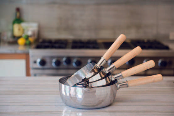 Yoshikawa Stainless Steel Yukihira Saucepan 22 cm