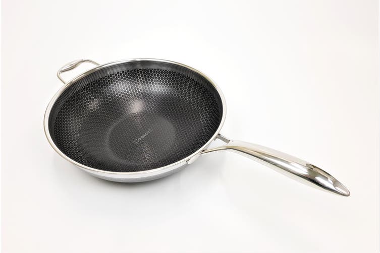 COOKCELL Stainless Steel Non-stick Hybrid Wok 32cm