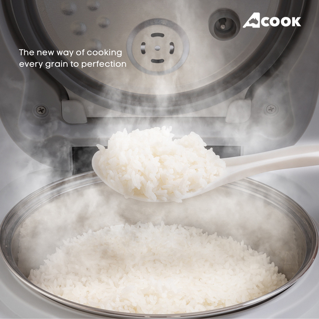 ACook BOILSTEAM 6 Cups Stainless Steel Inner Pot Rice Cooker