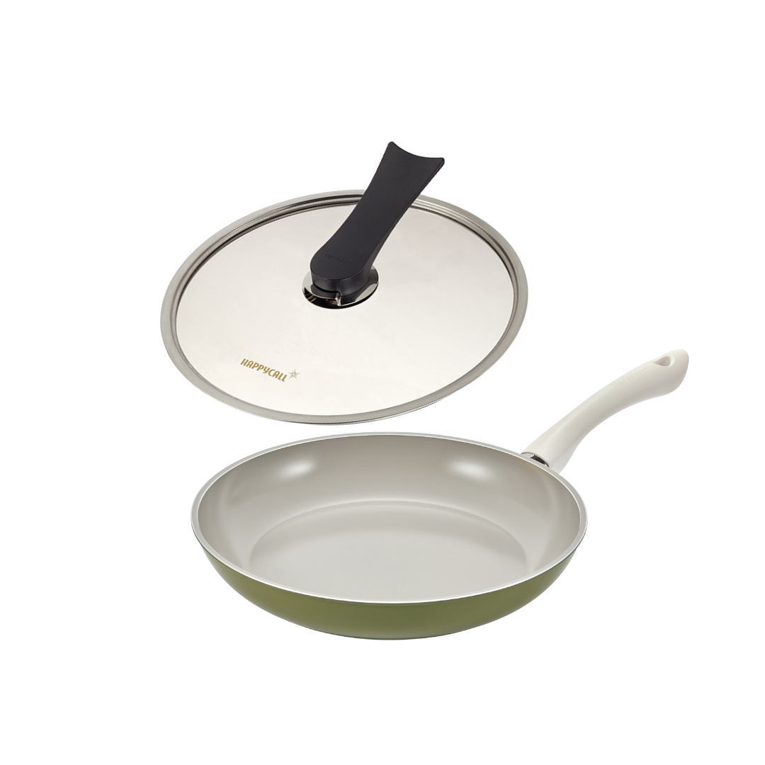 Happycall Agave IH Ceramic Coating Frypan - 28cm with Lid