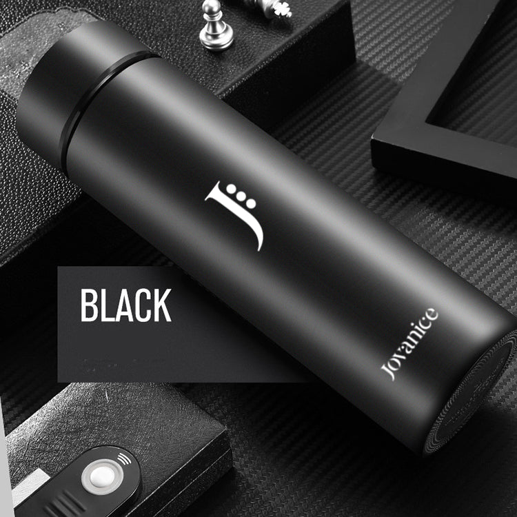 JOVANICE Stainless Steel Vacuum Flask 480ml - BLACK