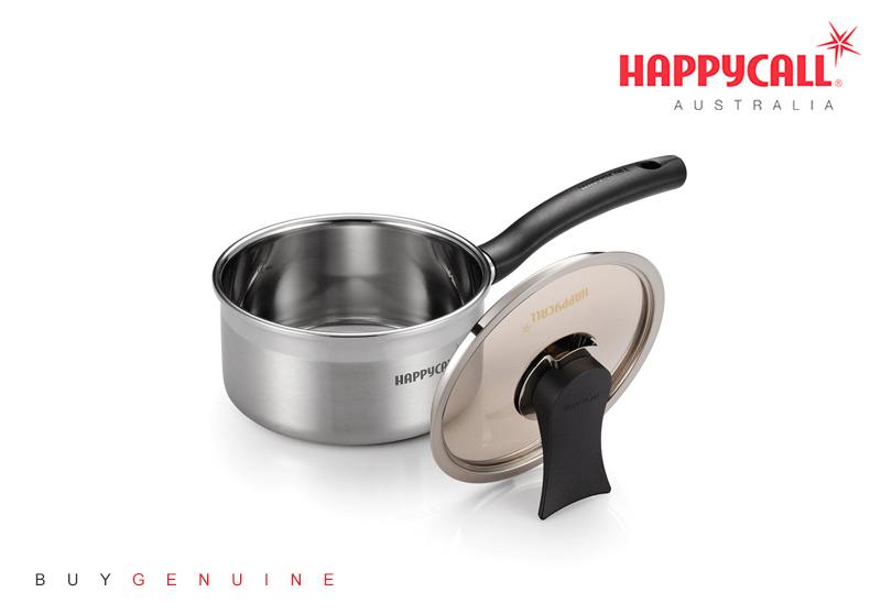 Happycall 3-PLY Clad Stainless Steel Saucepan - 16cm (1.5L)