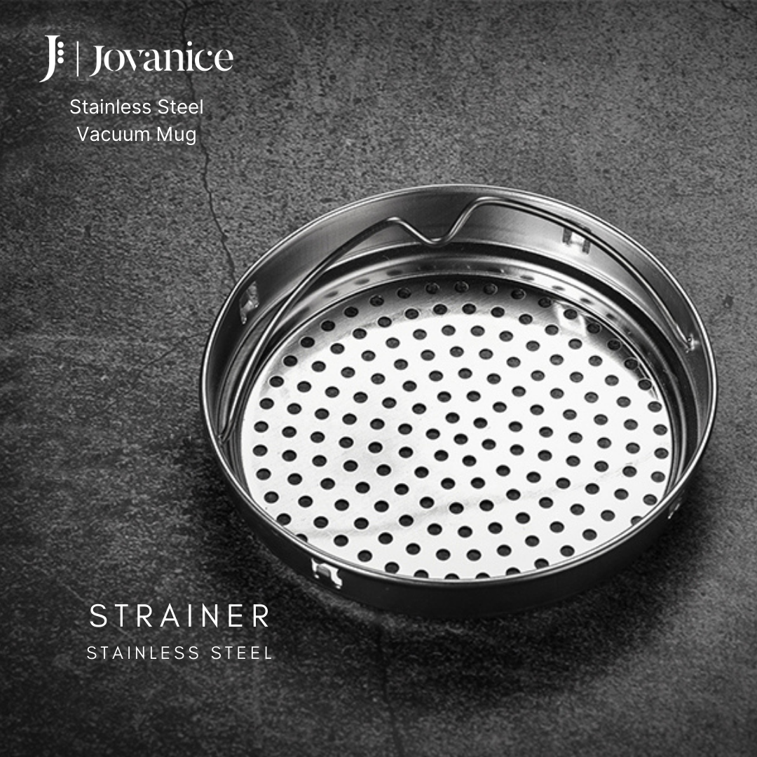 JOVANICE Stainless Steel Vacuum Mug 600ml - BLACK