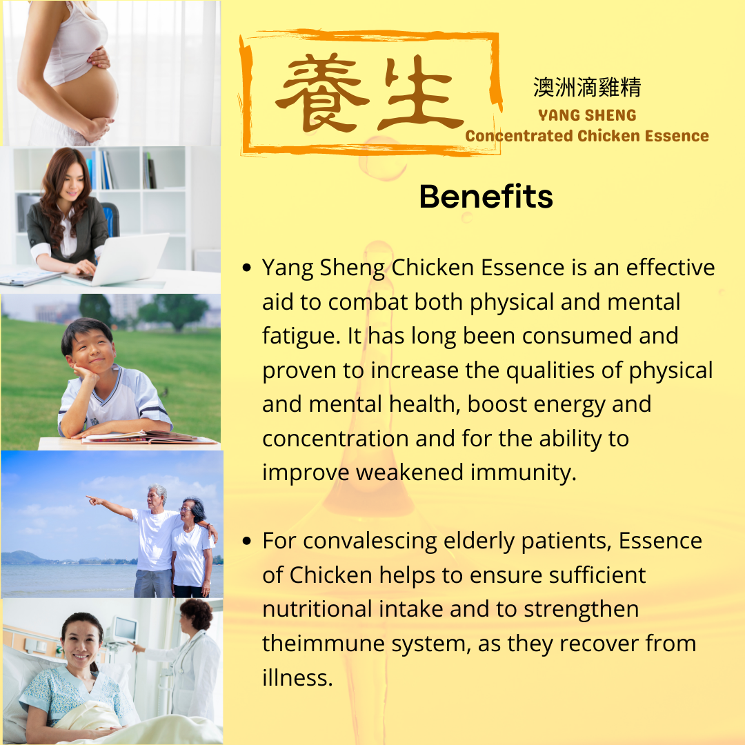 Yang Sheng Concentrated Chicken Essence (1 Box 4 Jars) - Australia Only