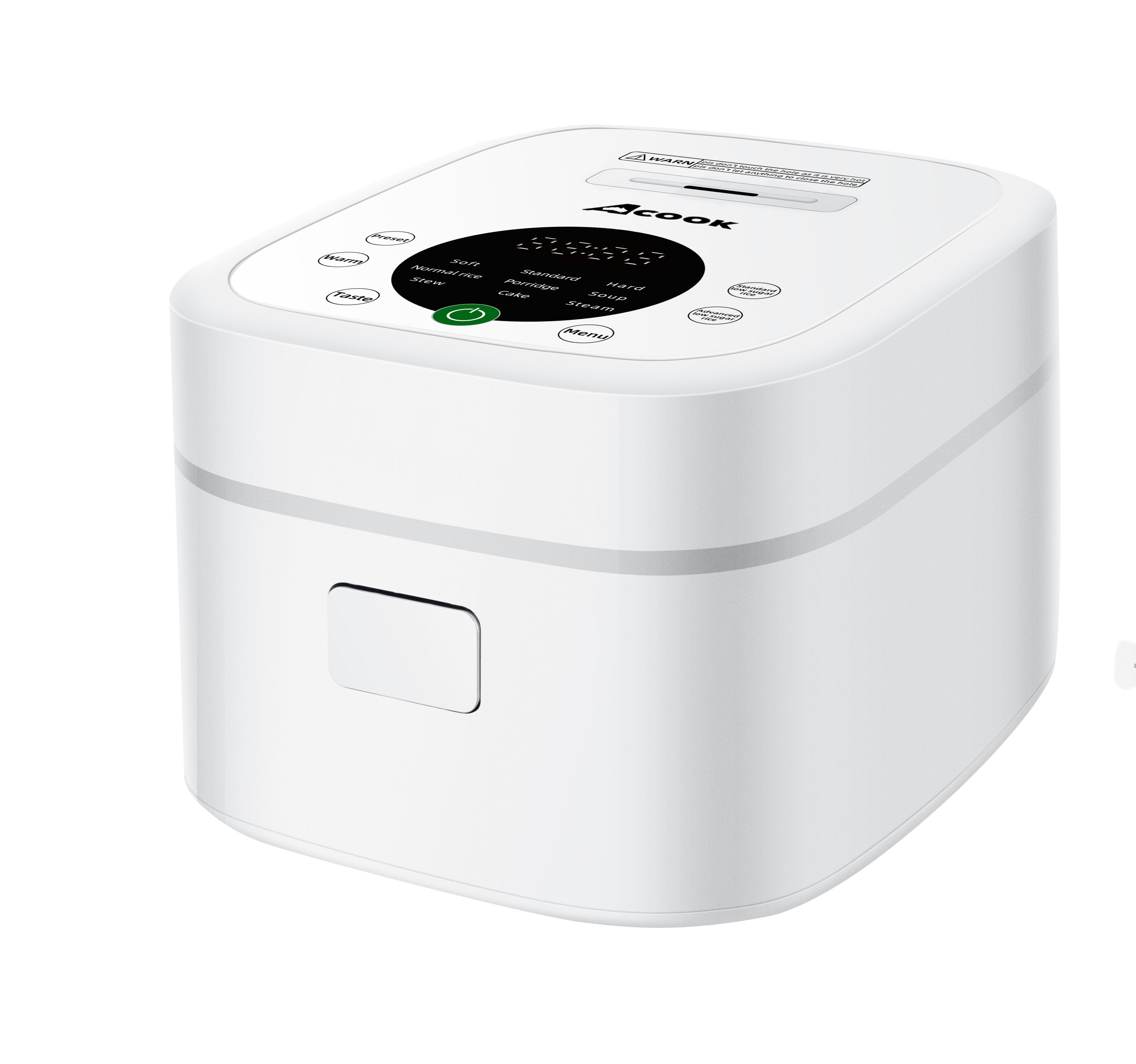 ACook BOILSTEAM 6 Cups Stainless Steel Inner Pot Rice Cooker