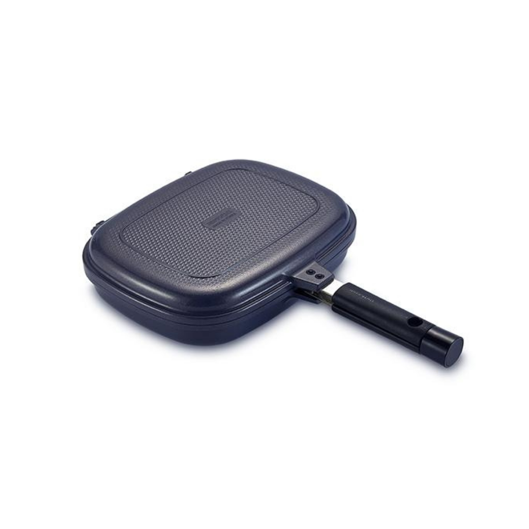 Happycall Compact Double Pan (Detachable) - Jumbo Grill Navy Blue