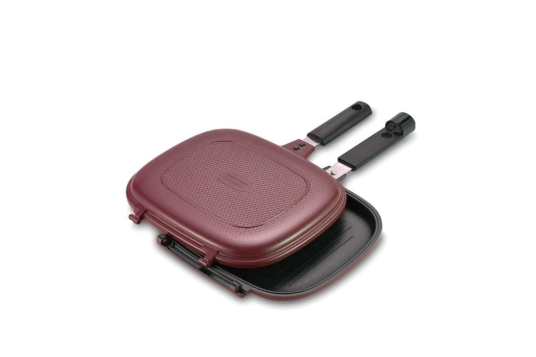 Happycall Compact Double Pan (Detachable) - Jumbo Grill Pink