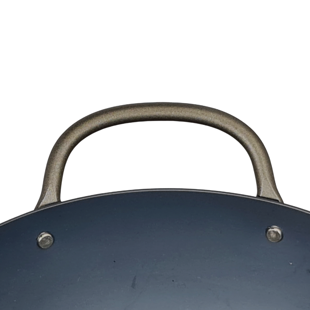 Yoshikawa GOGI Iron Beijing Wok 36cm with two handles Made in Japan