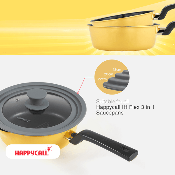 Happycall IH Flex Pan 3 in 1 - 20cm Black, Uncle Buffalo