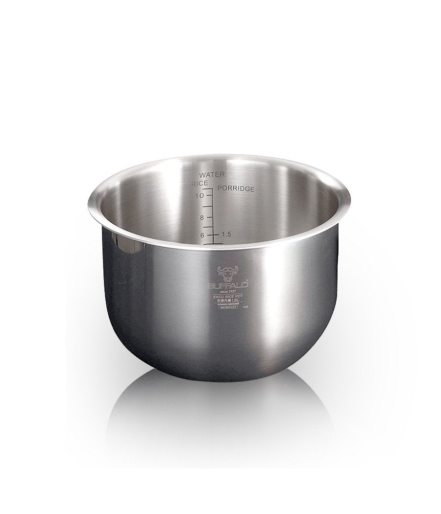 Buffalo Stainless Steel Inner Pot - For 10 Cups IH Smart Cooker Only