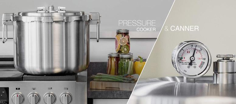 Buffalo Commercial Stainless Steel Pressure Cooker Canner 35L