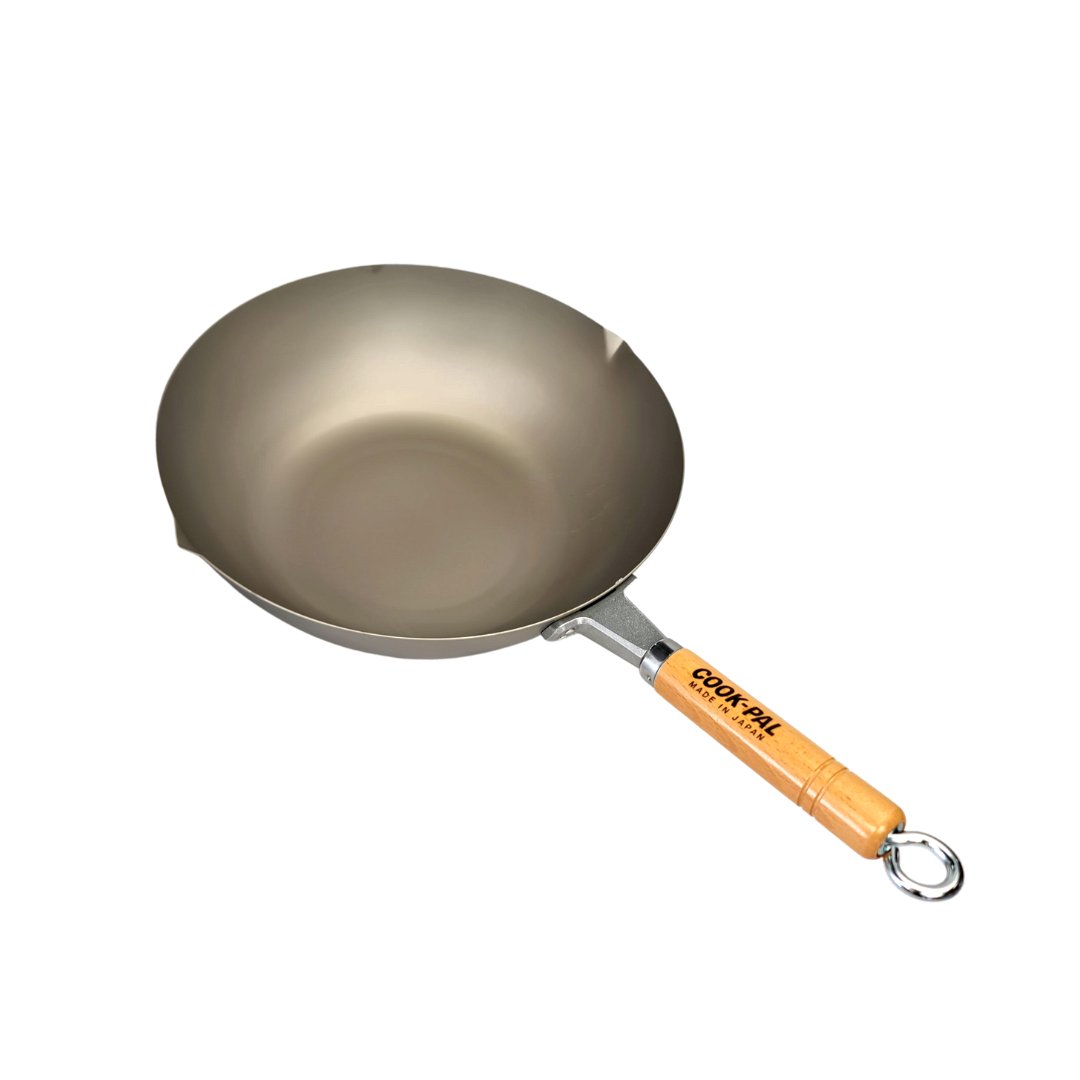 Yoshikawa Cook-Pal Titanium Wok 30cm Made in Japan