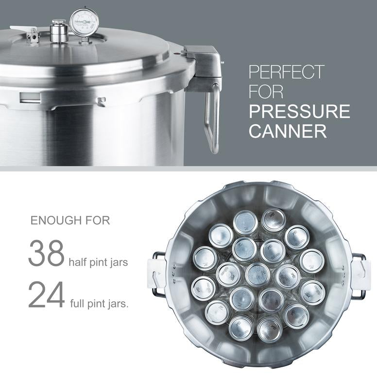 Buffalo Commercial Stainless Steel Pressure Cooker & Canner 35L