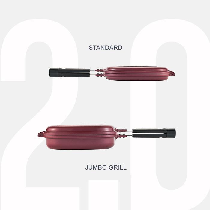 Happycall Compact Double Pan (Detachable) - Jumbo Grill Olive