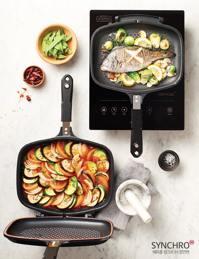 Happycall IH Synchro (Detachable) Double Pan - Standard